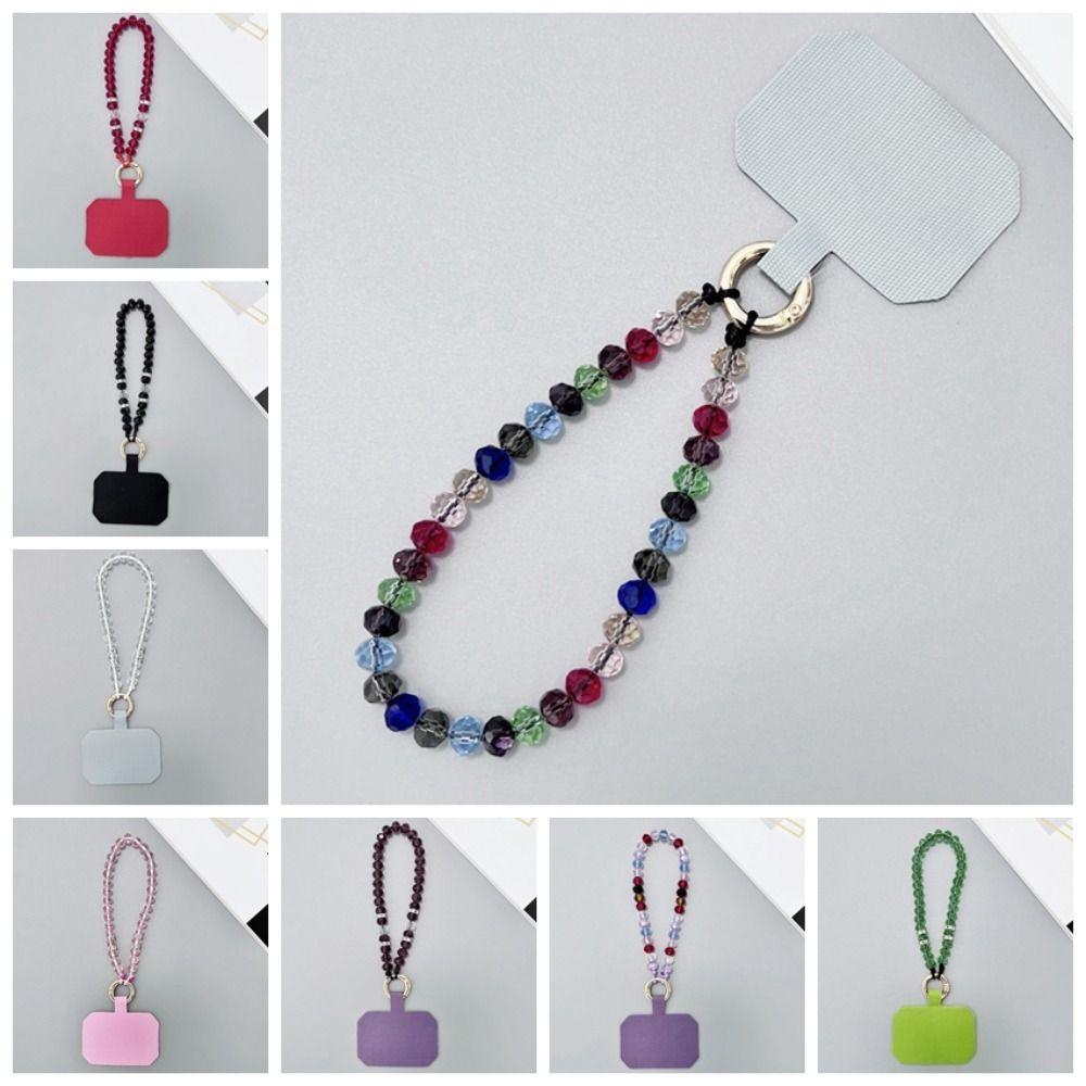 Crystal Beads Crystal Phone Straps Lanyard Cellphone Strap Mobile Phone Chain Backpack Ornament