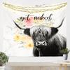 Black And White Cat Tapestry,Red Rose Floral Wall Hanging Art For Kids Girls Women Teens Bedroom Decor,3D Animals Plants Wall