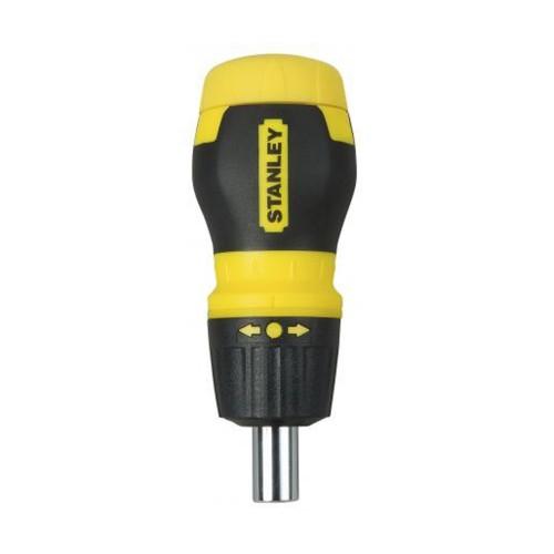 Stanley Multibit ABS Plastic Short Ratchet Screwdriver (Pack of 7)