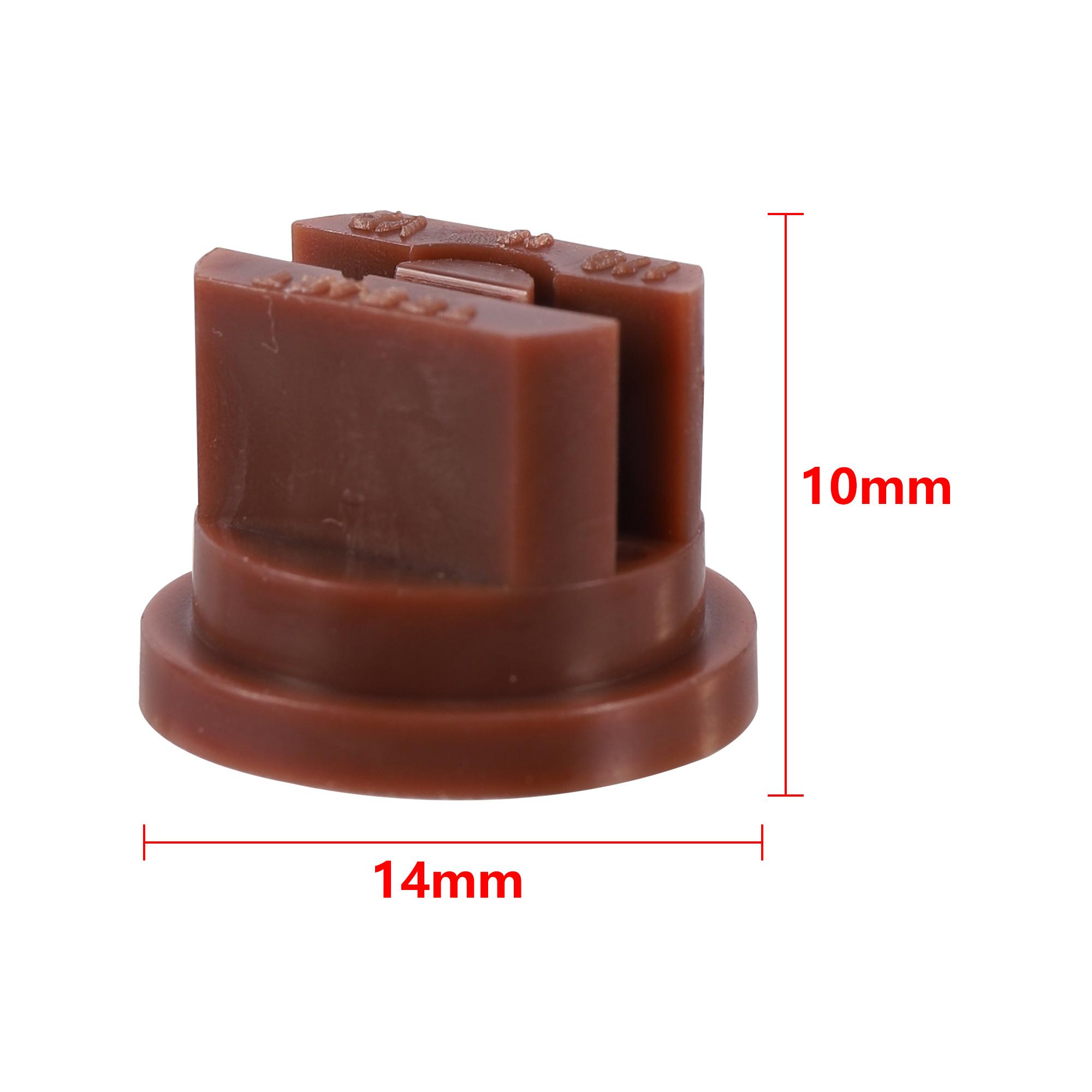

20PCS Flat Fan Nozzle 110 Degree Plastic Nozzle High Pressure Atomizing Fan Nozzle for Industrial Agriculture Irrigation Nozzle шоколадний