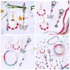 10 Colors 6x8mm Faceted Glass Beads Loose Craft Spacer Beads for DIY Jewelry Bracelet Necklace Earring Keychain Making Crafts