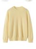 2025 Women's Heavyweight Brushed Pure Cashmere Round Neck Knit Sweater - Autumn/Winter Loose Fit