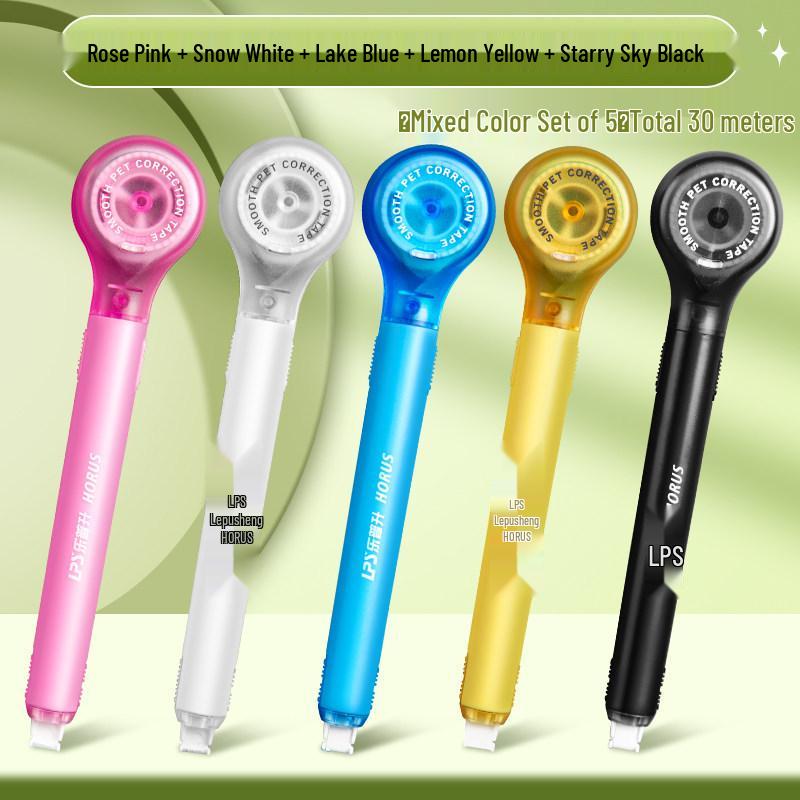 Portable Refillable Correction Tape Pen – Pen-Style, Large Capacity, Ideal for Students