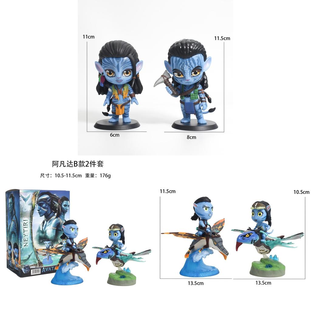 Avatar Jack Sully And Neytiri Pvc Figurine Movie Merchandise Collectible