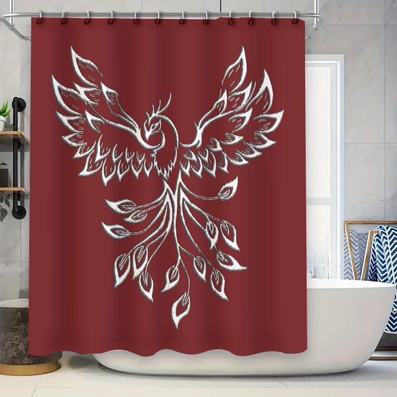 

Яркая красная занавеска для душа с принтом губ для декора ванной комнаты из водонепроницаемой ткани. Идеальное дополнение к вашей коллекции домашнего декора. 90x180cm