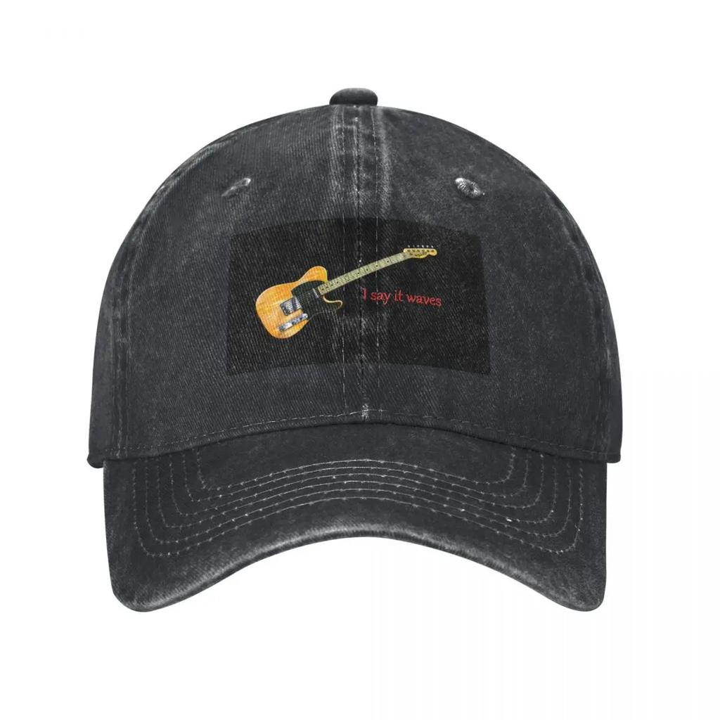 Guitar  Lyrics Tribute I Say It Waves Wallsoffamecomau Baseball Cap fashionable sailor cap for Unisex Hood Baseball Unisex Womens