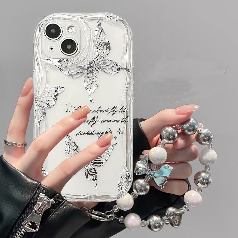 Case For Vivo V60 V40 V50 Lite Y31 5G Y33S Y21S Y28 4G Y17S Y04 Y03 Y29S Y28S Y18 Y400 Bracelet Chain Fashion Love Heart Cover