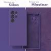 Case for Samsung Galaxy S23 Ultra - Ultra Slim Liquid Silicone Protection Dark Purple