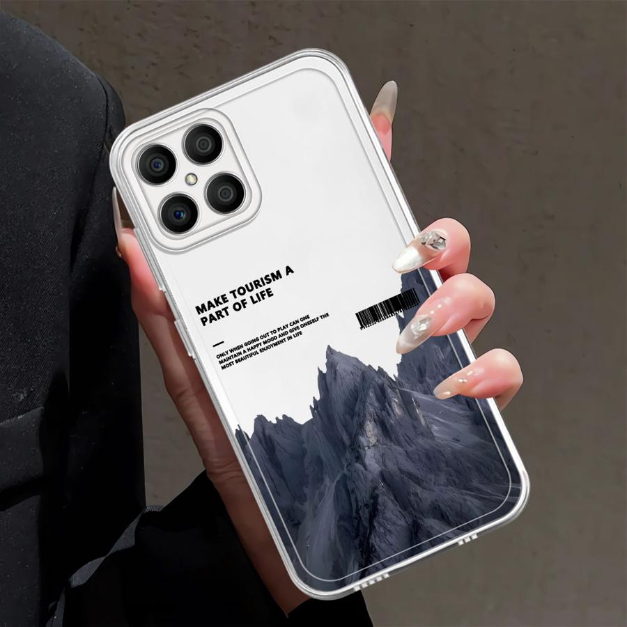 

Чехол Снежная гора для Honor X8 X9a X8b 90 Lite X9b X8a X7b Мягкая крышка для телефона Honor X8b