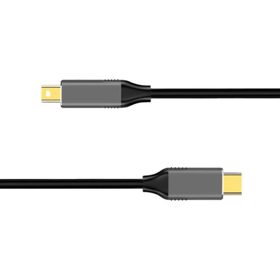 Conversor adaptador de cabo USB Type C para Mini DisplayPort DP 4K 6FT para MacBook