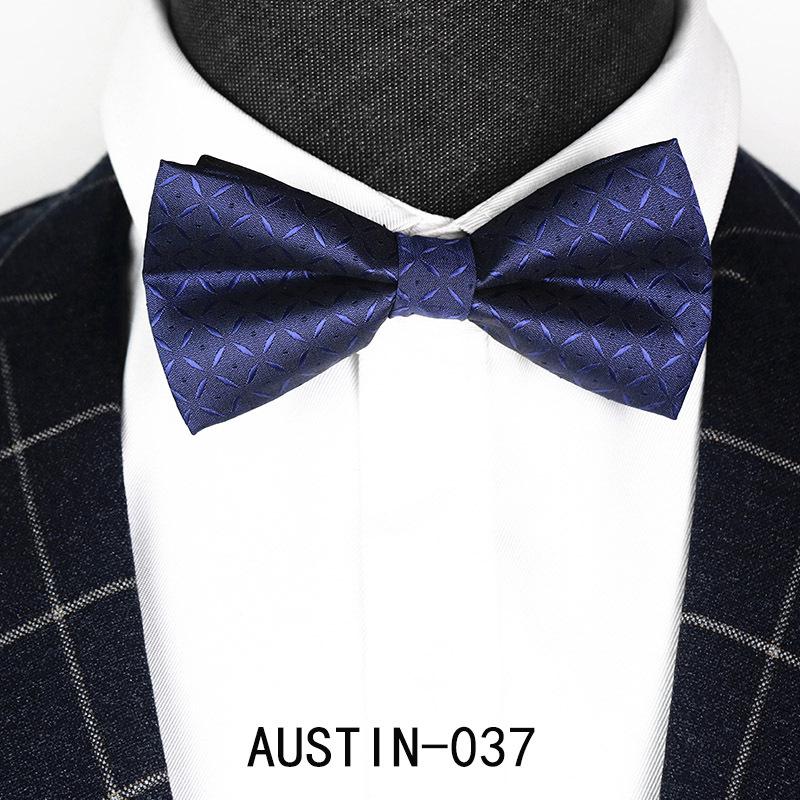 Men's Jacquard Bow Tie & Boutonniere Set for Weddings