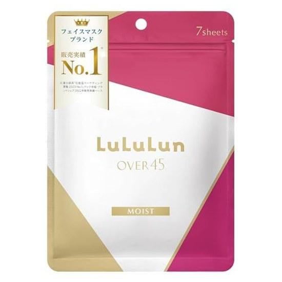 LuLuLun OVER45 Camellia Pink (Moist) 7 sheets pack face sheet mask made Japan mature skin