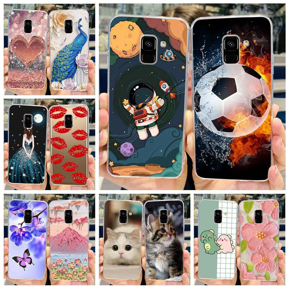 For Samsung Galaxy A8 2018 Case SM-A530F New Fashion Painted Cover Soft Silicone Phone Case For Samsung A8 Plus A8+ A730F Bumper