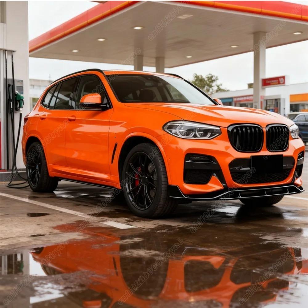 For BMW X3 G01 X4 G02 M Sport M40i M40d 2017 2018 2019 2020 2021 Automobile Front Bumper Lower Lip Spooler Splitter Body Kit