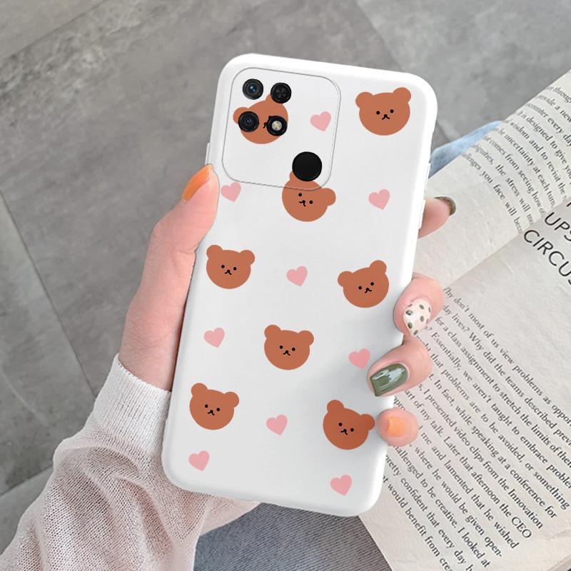 For Redmi 10C 10 C Back Cover Protective Case Soft Silicone Cute Cartoon Cat Frog Phone Case For Xiaomi Redmi 13C 14C 12C Coque
