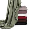 Luxury Wavy Edge Jersey Hijabs For Women Solid Color Modal Milk Silk Scarf Headscarf Autumn Shawl Stretchy Chiffon Scarf Ramadan