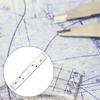 45cm Marine Parallel Lineal für Navigationsplotkarte Kartierung Punkt Parallel Lineal mit Klarer Skala