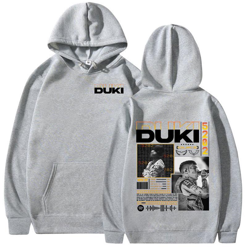 Rapper Duki Duki 5202 MIXTAPE 2025 Album Hoodies Men's Women Casual Oversized Sweatshirt Fashion Hip Hop Long Sleeve Pullovers