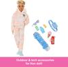 Barbie Dream Besties Doll and Ken Posable Fashion Removable Fashion Blonde 9 Pieces with Summer and Skateboard Themes Accessories, Doll, & Hair,
