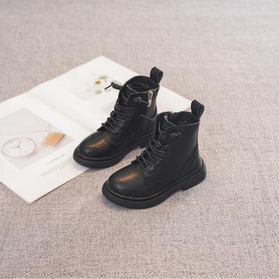 Kinder Dr. Martens Schwarze Stiefel - Britischer Stil, Mit Fleece gefüttert, Frühling/Herbst Kinder Kurzstiefel