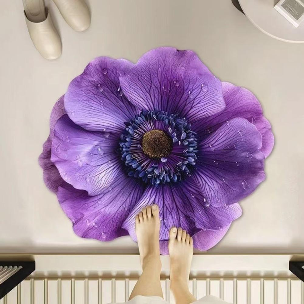 

40*40см Пасторальный Цветочный Ковер Принт Дверной Уплотнитель Новый Лотос Коврик для Пола Ползание Младенца 6