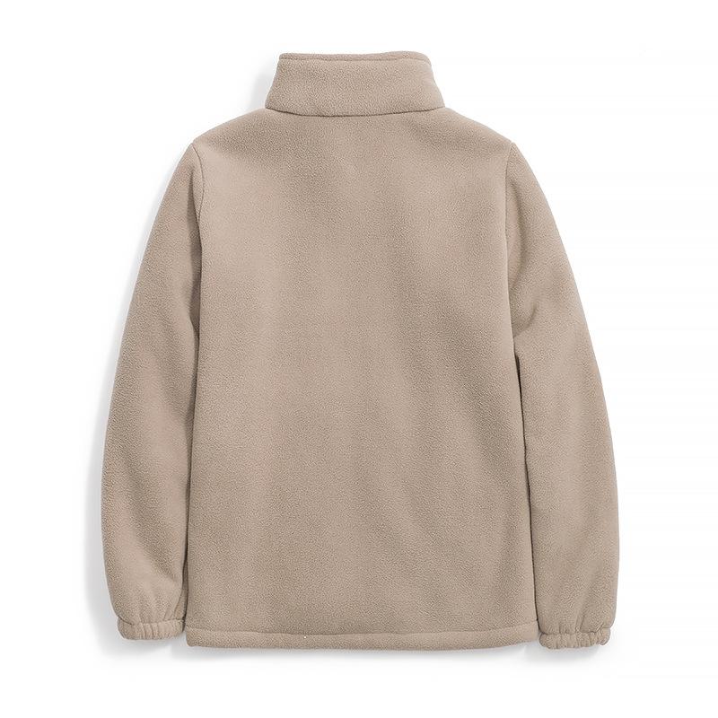 Fleece fleece thickened jacket for men and women's winter new versatile liner casual warm cotton-padded coat