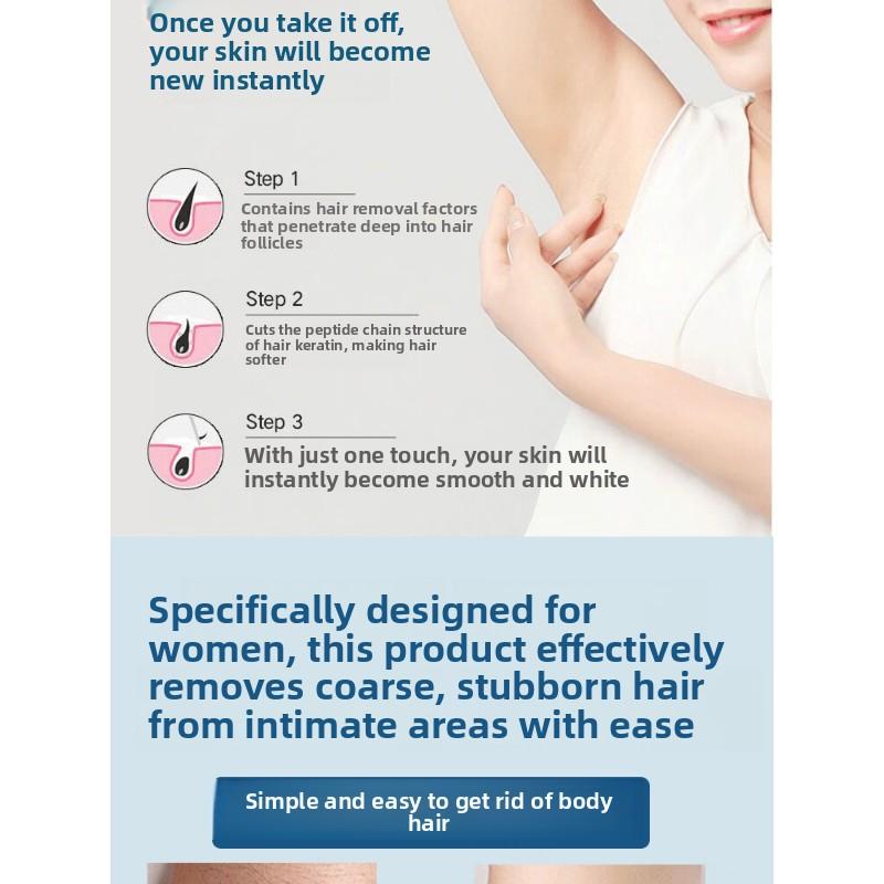 Quick Hair Removal Cream 50g - Painless & Gentle Formula, Works In 5 Mins, For Sensitive Skin, Lasting Smoothness