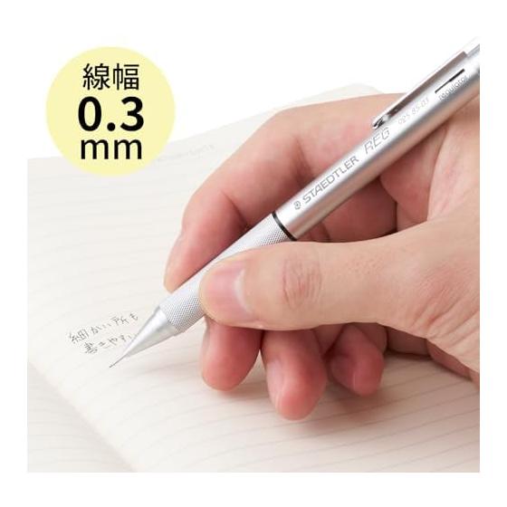 STAEDTLER REG Drafting Mechanical Pencil, Lead Amount Adjustment, 0.3MM, Regulator (Knock Amount Adjustment), Metal Grip, Special Knurling, 4mm Long
