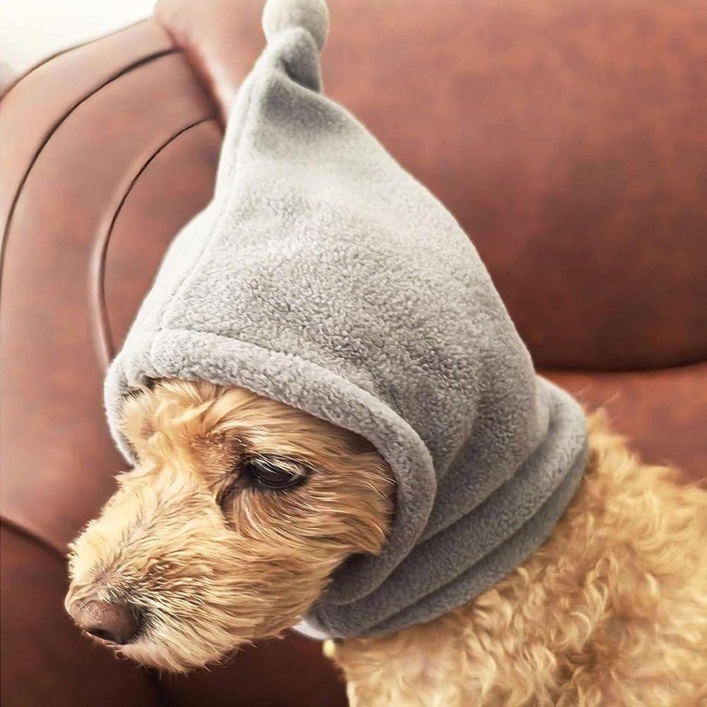 Noise Reduction Dog Ear Covers Windproof and Warm Dog Earmuffs Pet Ear Muffs Hat  Pet Supplies