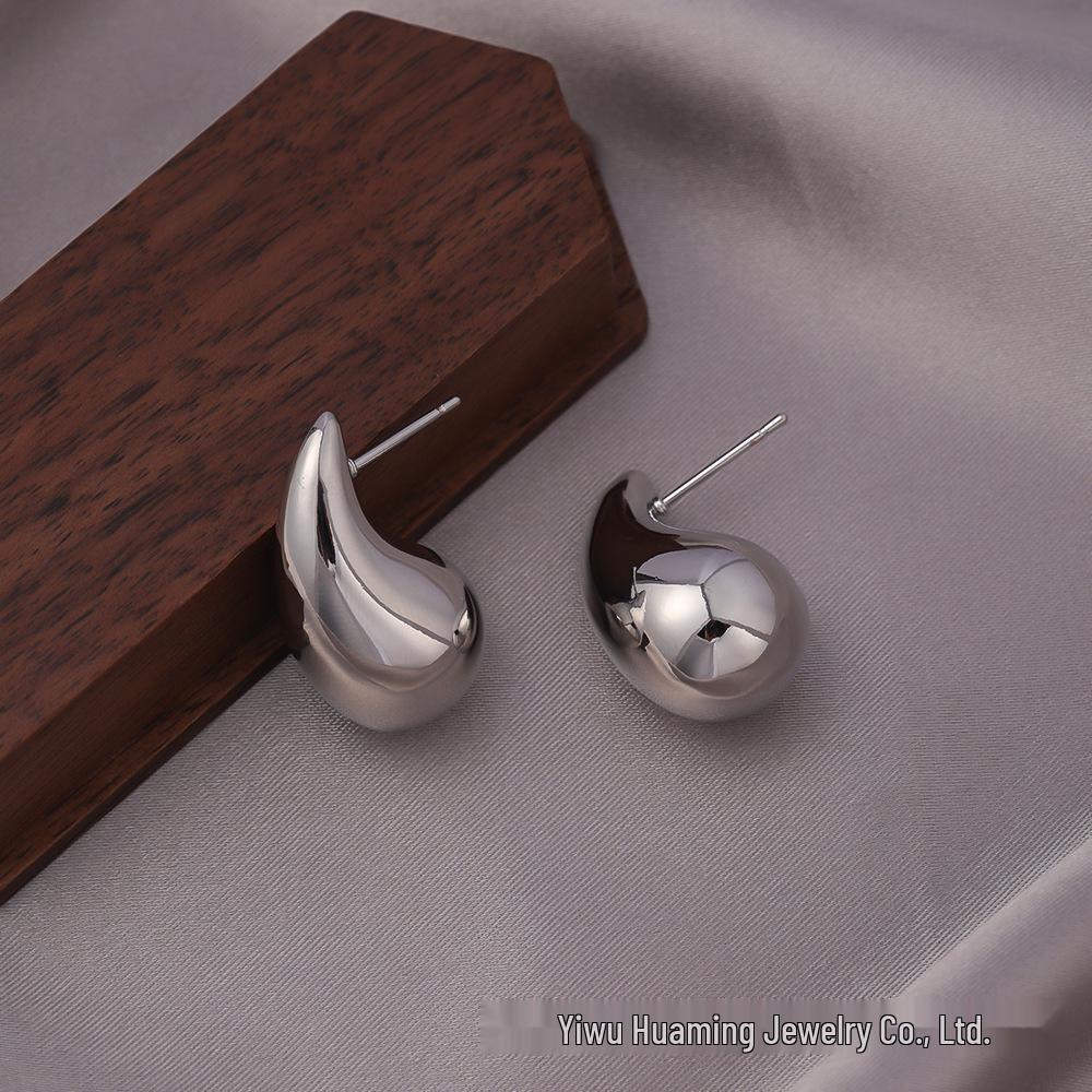 European American Style Luxury Stud Earrings: Elegant Cross-border Niche Hoops, Versatile Celebrity-inspired Accessories