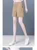 2025 Women's High-Waisted Wide-Leg Capris, Summer Casual Loose Fit Plus Size Shorts for Middle-Aged Moms