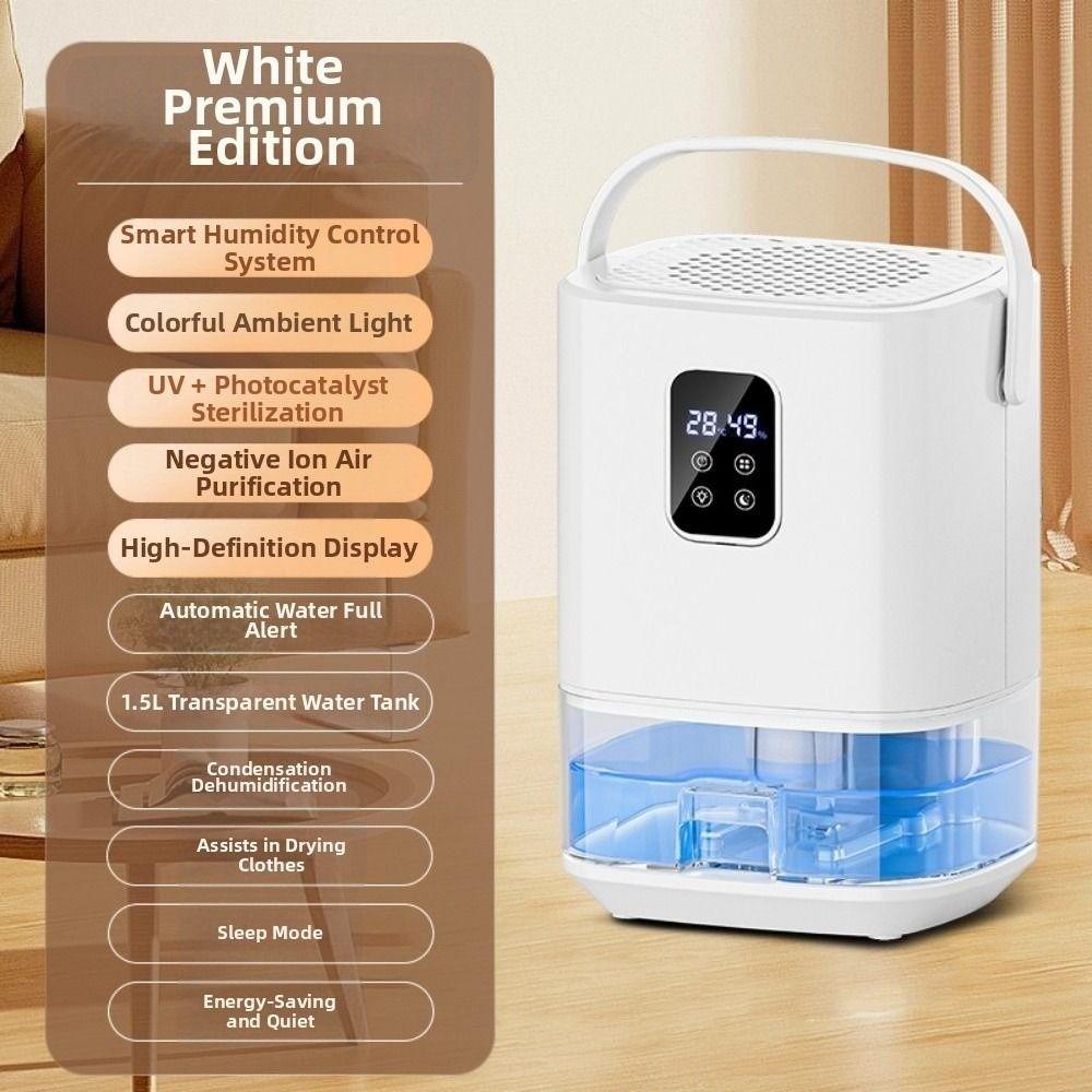 Moisture-Proof Small Dehumidifier Visible Water Tank Air Dehumidifier Office