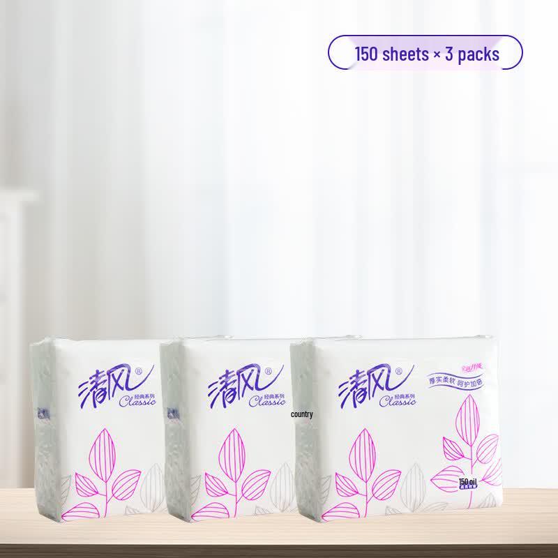 Qingfeng 2-Ply Unscented Soft Pack Facial Tissues