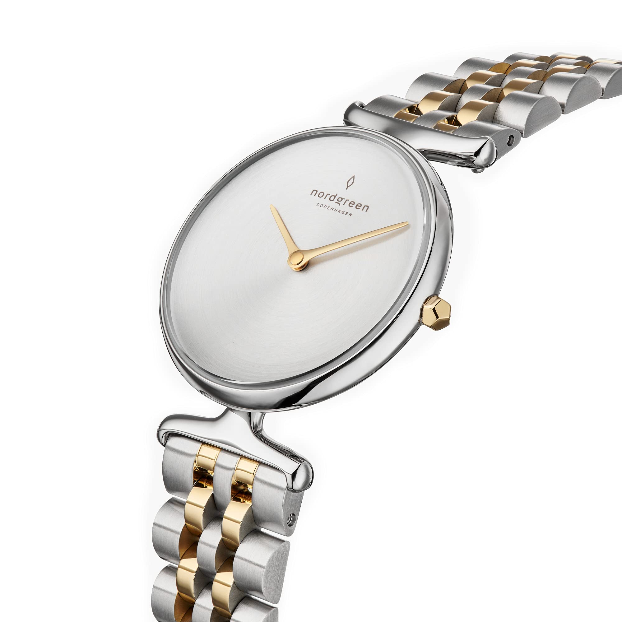 

Nordgreen Unika Скандинавский дизайн Часы Матовый металлический циферблат Серебряный 5-звенный браслет 32 мм