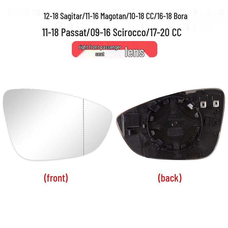 Applicable Rearview Mirror Shell and Turn Signal Frame for Volkswagen Sagitar, Passat, Magotan, CC, Scirocco, Bora, and Viloran.