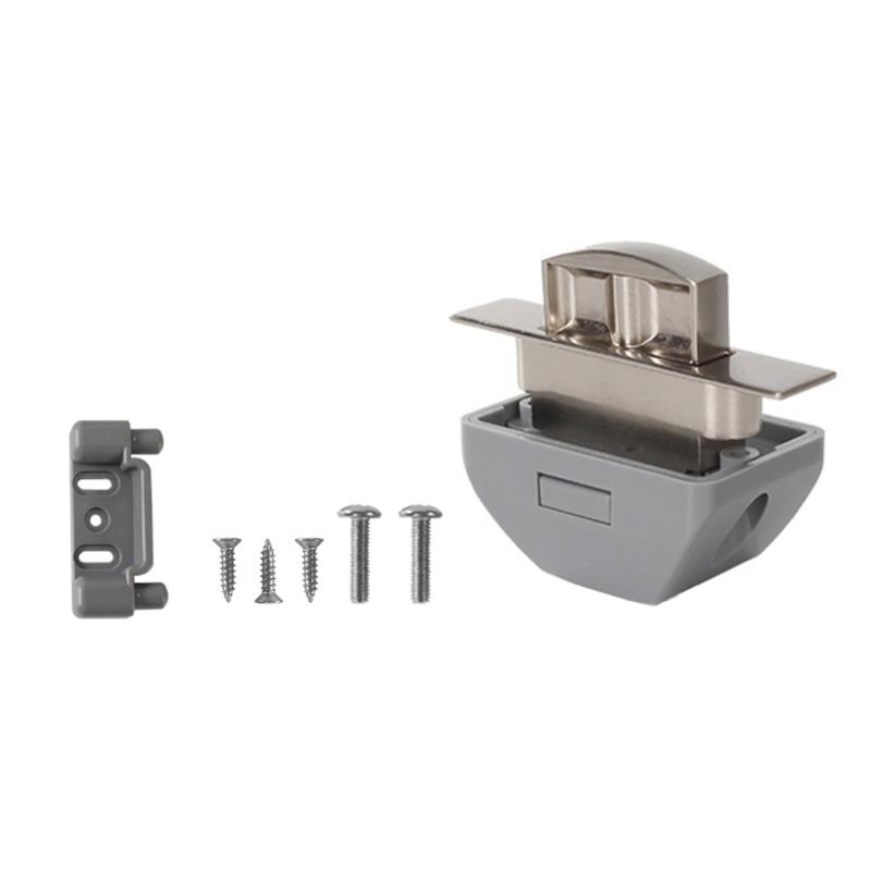 Fechaduras de armário de pressão para trailers sem chave, botão de pressão de metal, maçaneta de armário para campistas, travas de compartimento para trailers, travas para caravanas e iates
