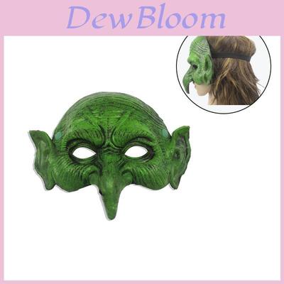 Realistic Green Witch Mask For Halloween Easter Carnival Party Mask Prop