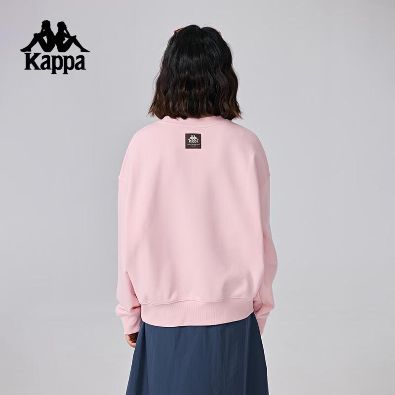 Kappa Women s 2024 Autumn Round Neck Loose Knit Pullover Sweatshirt K0E82WT72 M