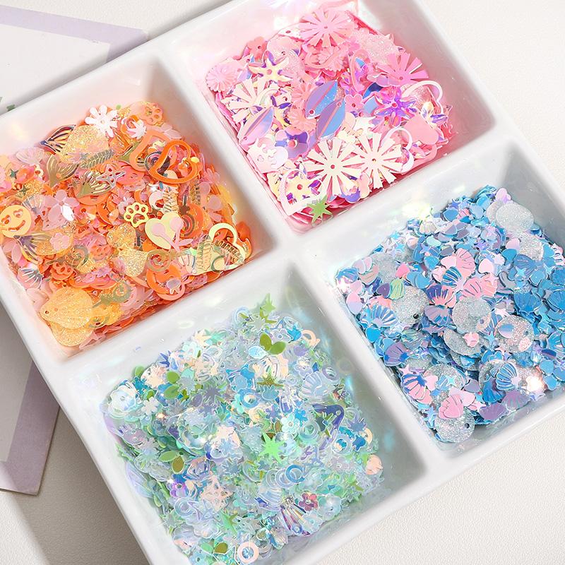 10G Glitter Sequin 1-16mm Pvc Flat Loose Sequins Women DIY Accessory Sewing Wedding Crafts Garment Decoration