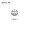 FD02-Car Styling Steering Wheel Logo Decoration Stickers For Volkswagen GTI Polo Golf Passat Scirocco Jetta Beetle Tiguan Accessories