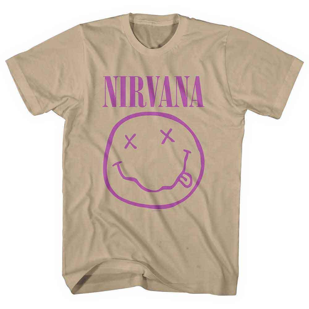 

26 Nirvana Purple Smile Dark Sand Official Tee T-Shirt Mens Unisex T-Shirt XL