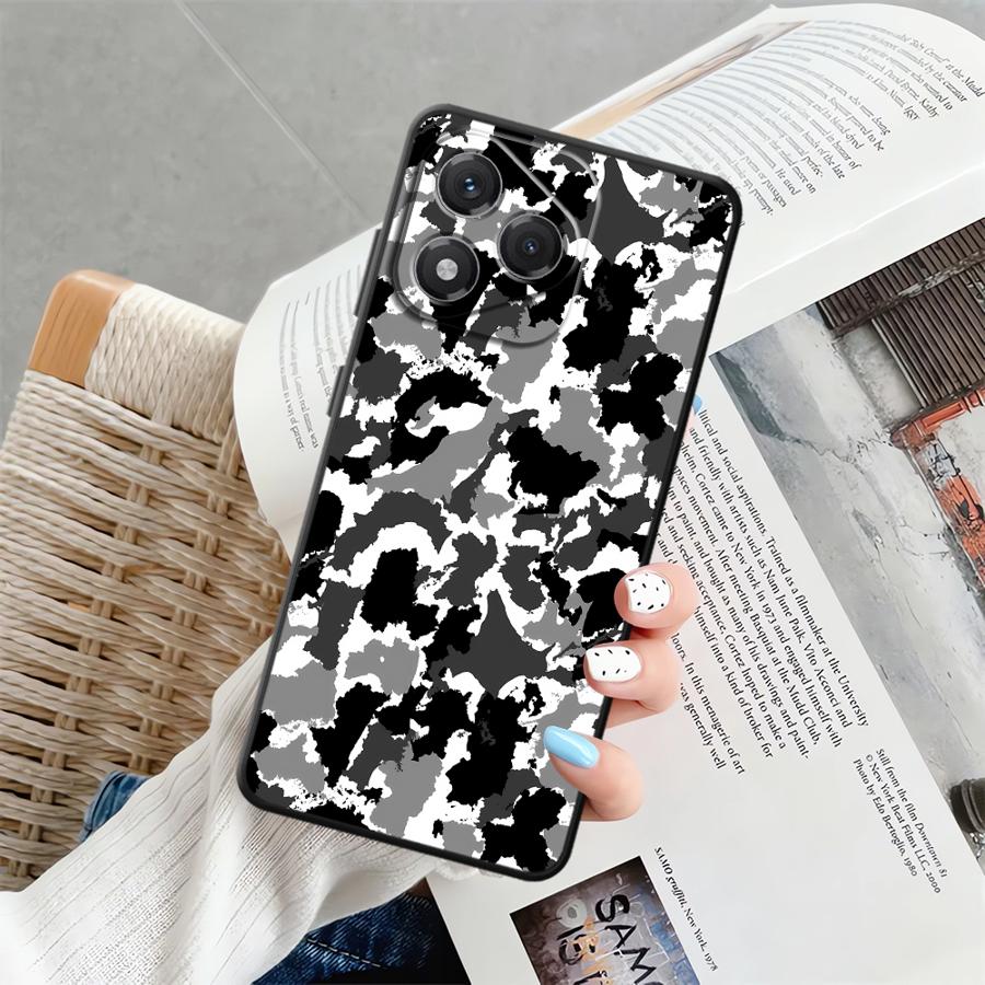 

Case for Honor X9a X9 70 X7 X9c X7a 8X X8 90 Lite Soft Back Phone Cover Camouflage Pattern Honor X9 5G