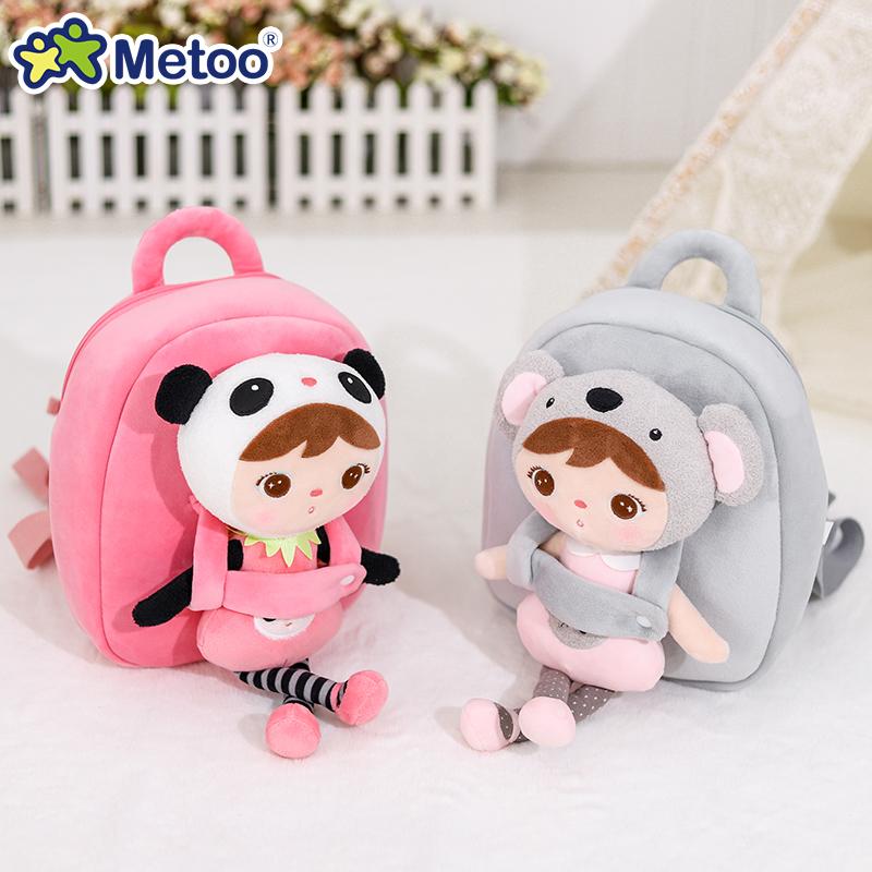 Non-Toxic Metoo Removable Plush Doll Schoolbag Kawaii Panda Koala Bag Kindergarten Kids And Baby Gift