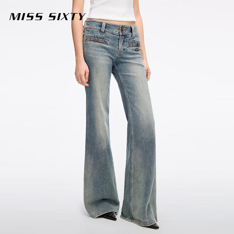 MISS SIXTY 2026 Spring Women's Double-Button Slimming Flare Jeans