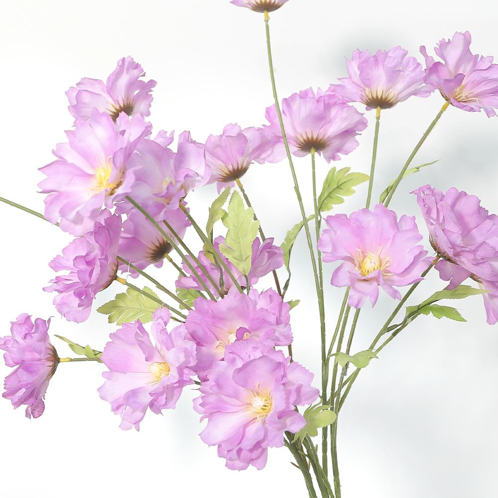Künstliche 4 Köpfe Orchidee Seidenrose Blumen Großpackung Köpfe für DIY Heim Zimmerdeko Hochzeitsdekoration Geburtstagsfeier Kranz Falsch