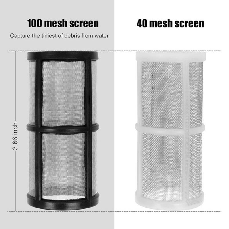 Metal Mesh Inline Water Filter For Pressure Washer 3/4Inch Hose Connection 40 100 Mesh Screen Sediment Water Strainer