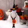 Plush Halloween Ornament Small Black Cat/Pumpkin/Ghost/Skeleton Hanging Decoration for Holiday Tree Decor