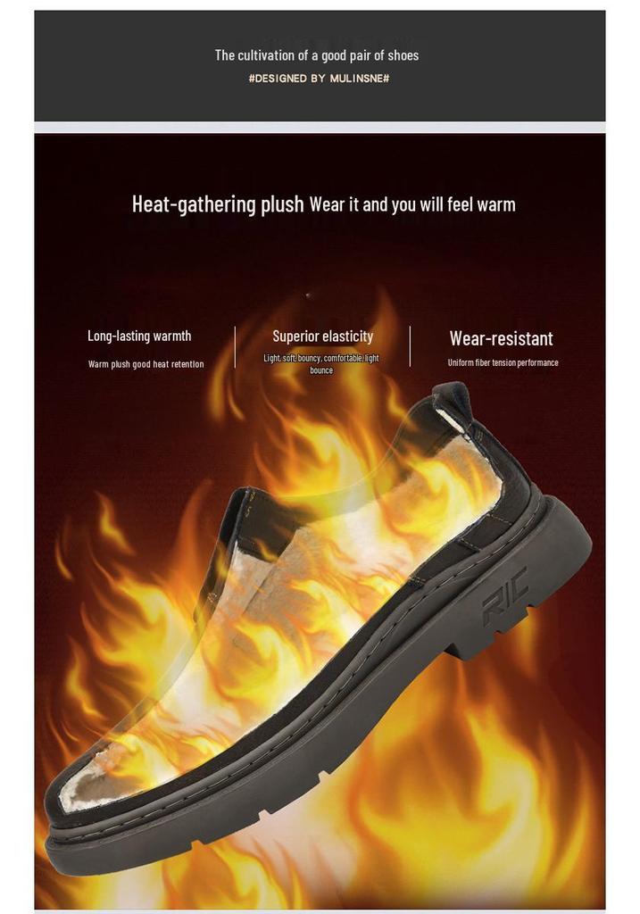 Men's Leather Outdoor Work & Hiking Casual Boots - Low-Top, Big Head Martin Style, Ideal for Spring & Autumn
