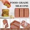 3 In 1 Chocolate Bar Molds Silicone Bars Break Apart Wax Melt Mould Easy Release Rectangle Durable for Handmade Gift