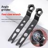 Multifunction Wrench Angle Grinder Four Claw Thickened Disassembly Wrench Adjustment Tool For Grinding Wheel Machine Accessories